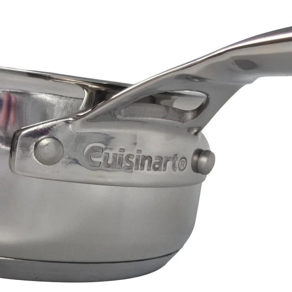 Cuisinart Classic Stainless Cookware 1.0Qt ‎ Saucepan With Lid Induction Ready